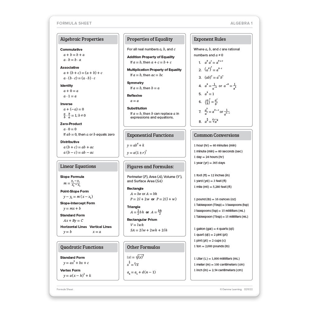 Algebra 1: Principles of Secondary Mathematics Student Worktexts and Tests