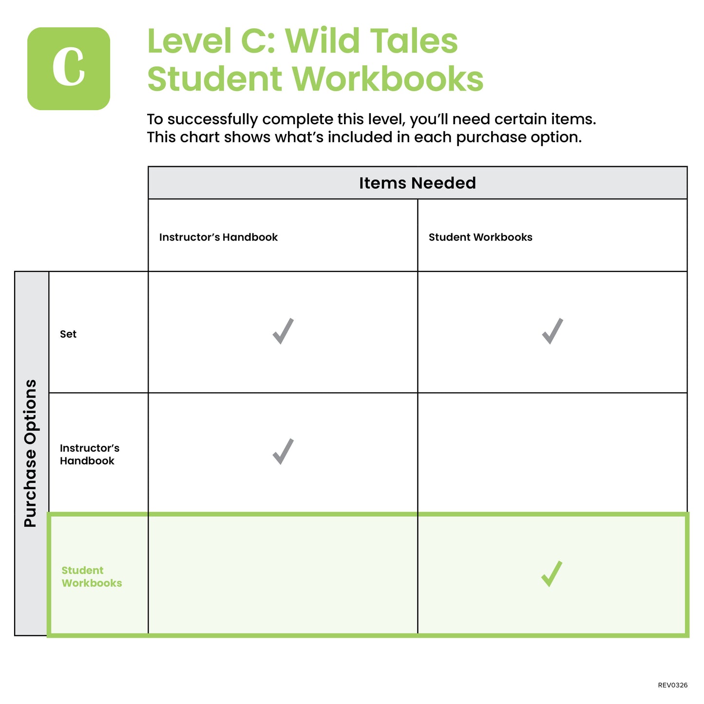 C-Wild Tales Student Workbooks