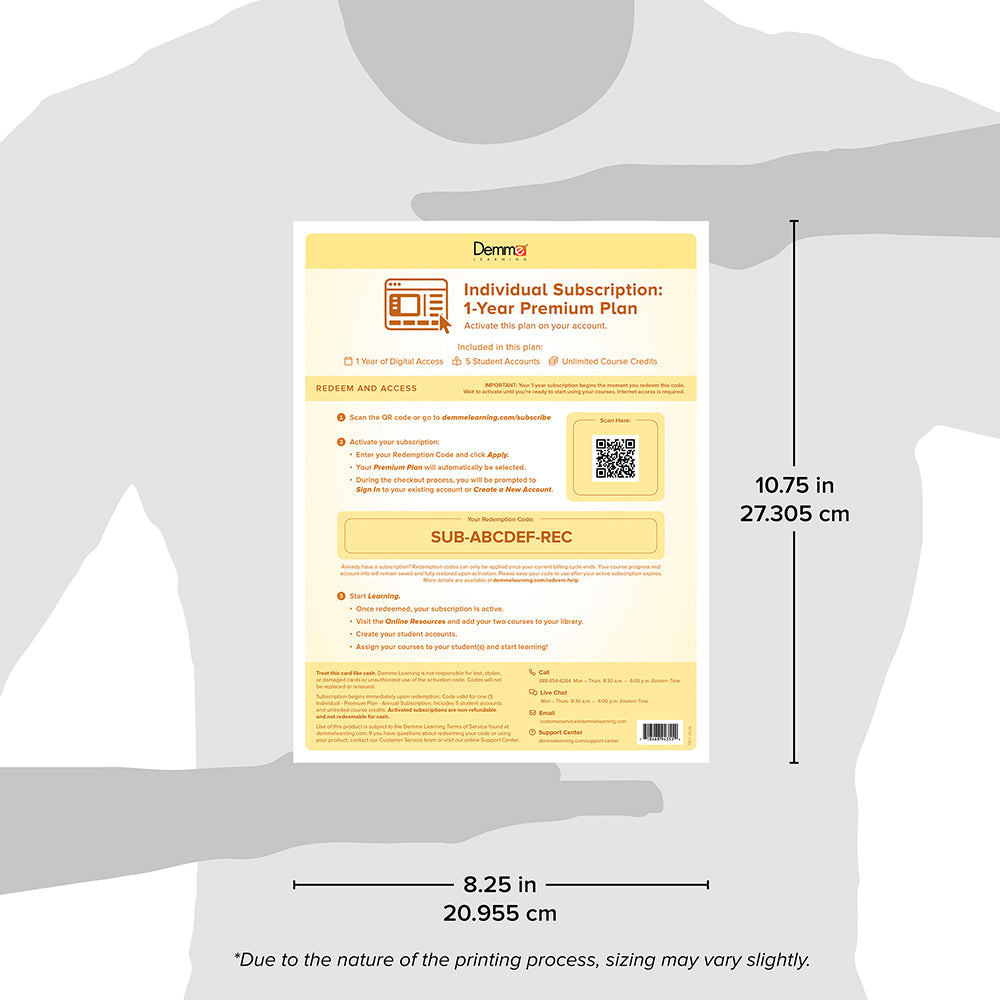 Individual - Premium Plan - Annual Access Card