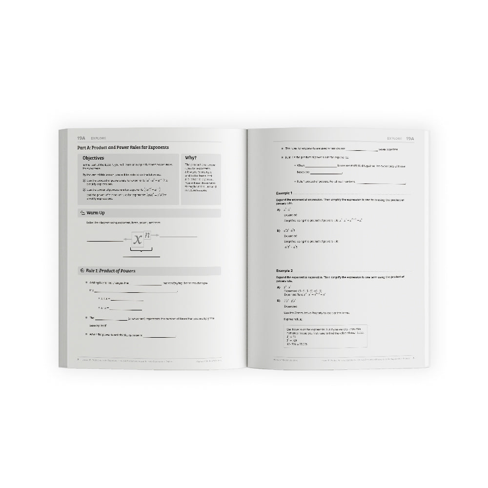 Algebra 1: Principles of Secondary Mathematics Student Worktexts and Tests