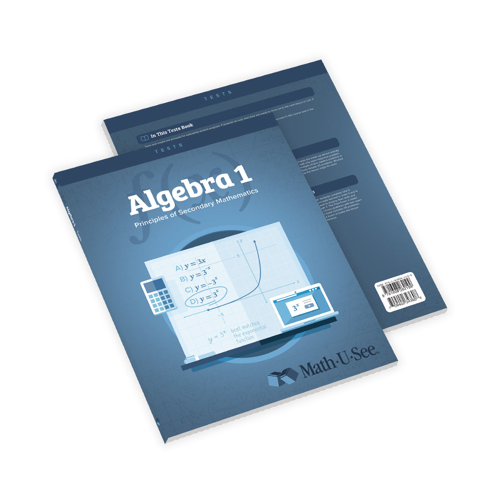 Algebra 1: Principles of Secondary Mathematics Student Worktexts and Tests