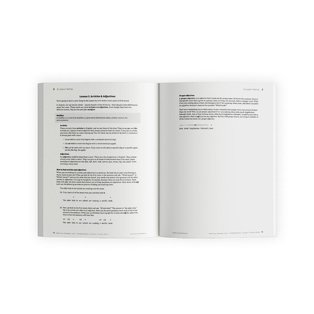 Analytical Grammar Level 1: Grammar Basics Set