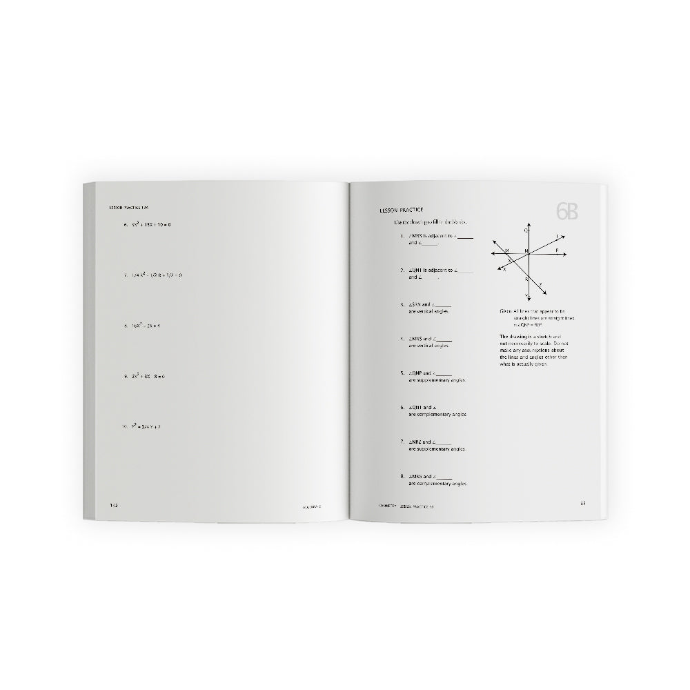 Geometry Student Workbook and Tests
